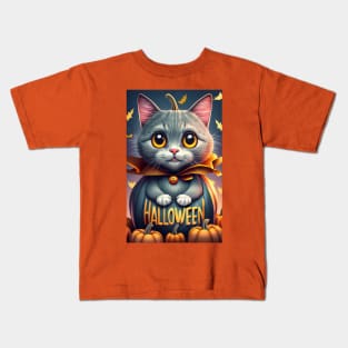 Happy Halloween Cat Kids T-Shirt